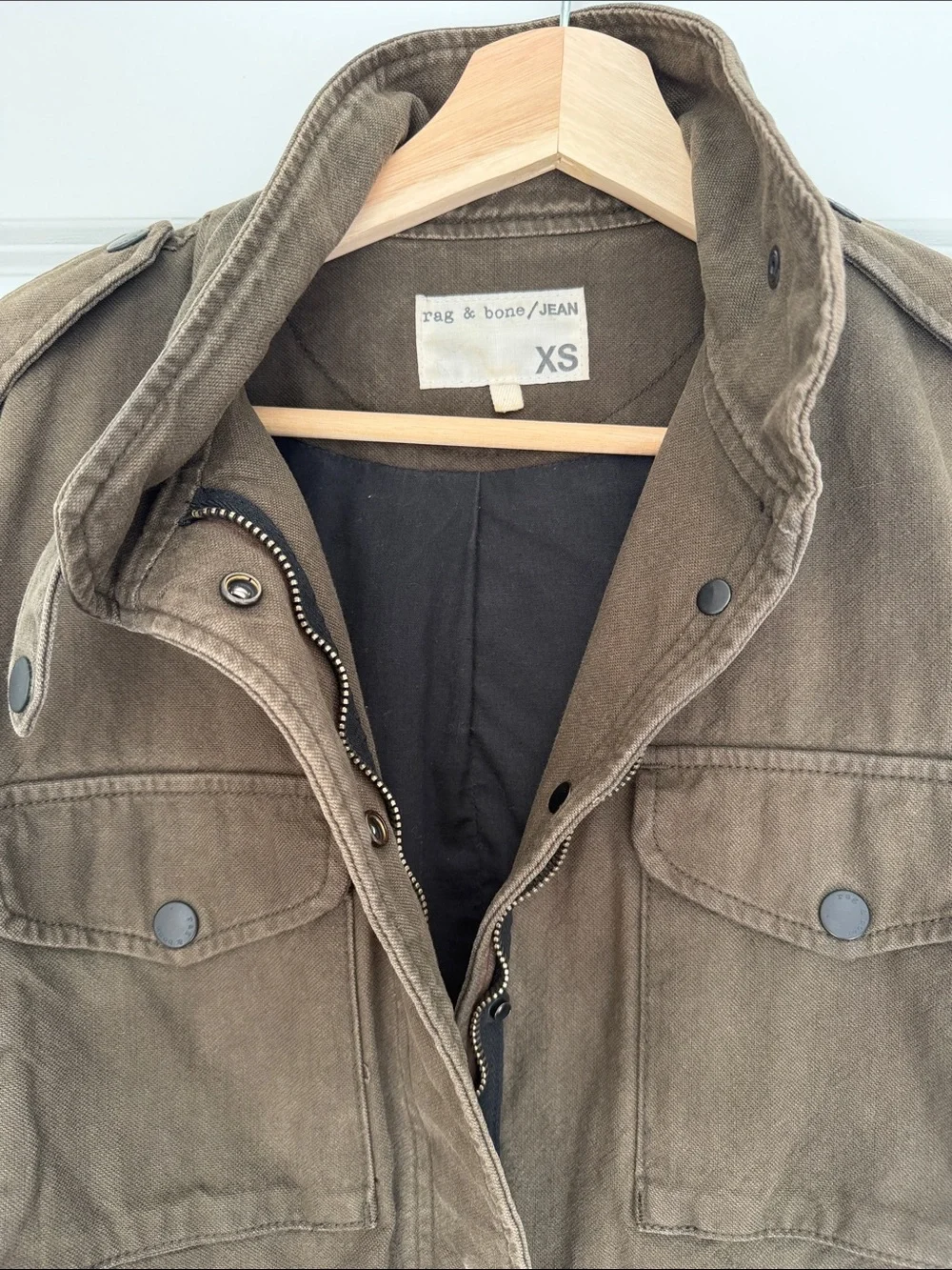 rag & bone Olive Green Utility Jacket